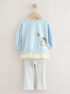 Tops|Sets En Combisets*Next - Set met top met lange mouwen en legging (3 mnd-7 jr) Blauw elfje