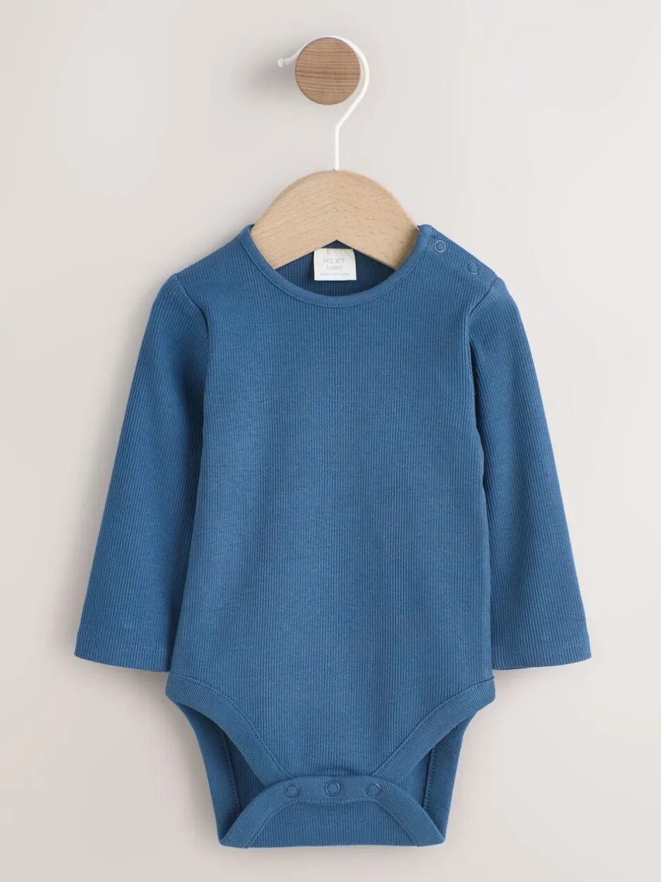 Rompertjes En Tuinbroeken*Next - Babyset van corduroy tuinbroek en rompertje (0mnd-2jr) Blauw geruit