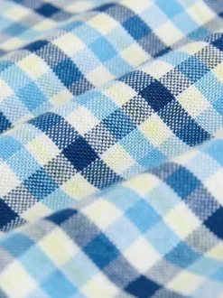 Shirts|Next Blauw geruit - Oxford overhemd (3-16 jr)