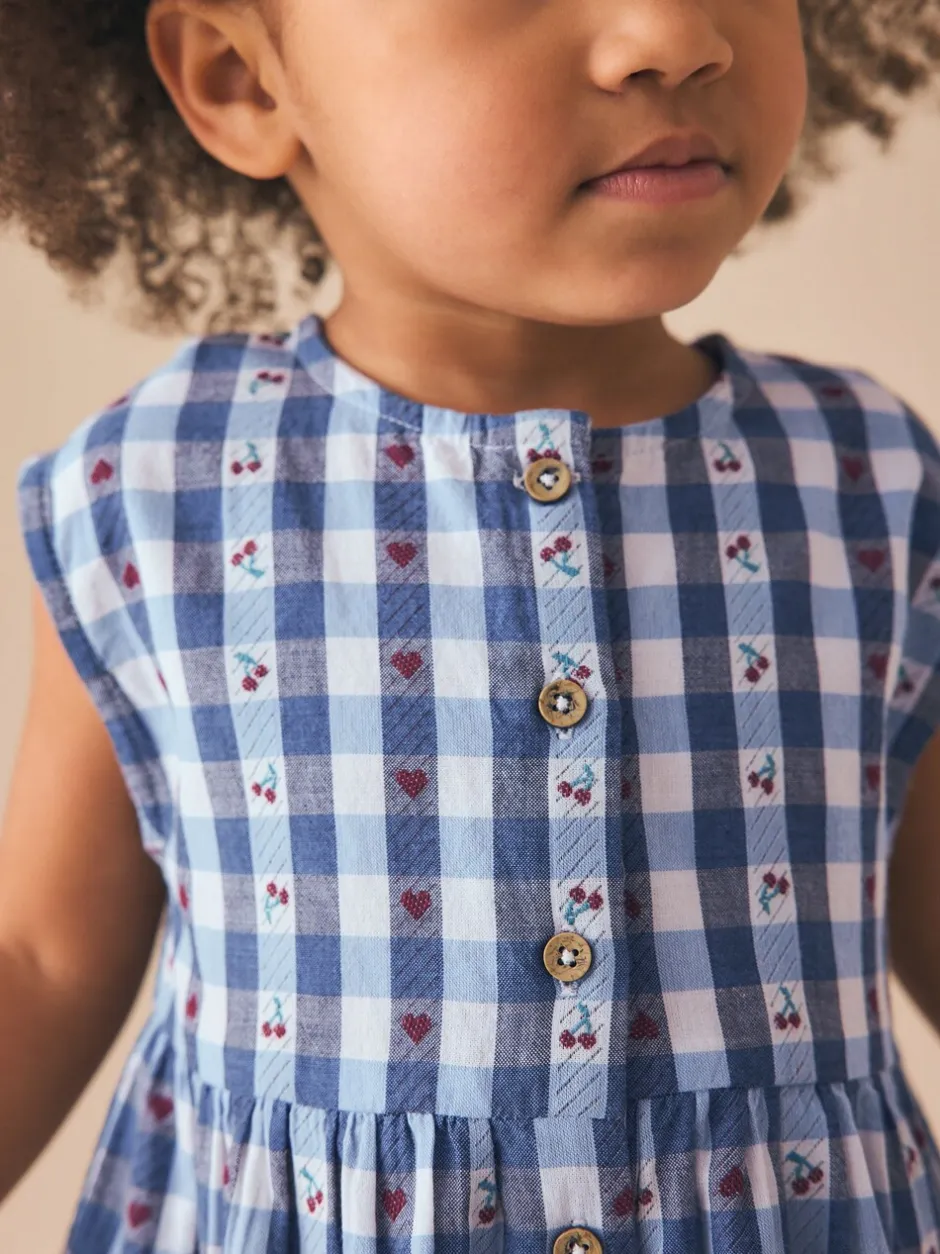 Jumpsuits En Playsuits|Next - Trapeze Playsuit (3mths-7yrs) Blauw geruit