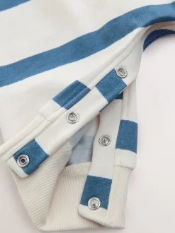 Sets En Combisets|Rompertjes En Tuinbroeken|Next Blauw gestreept - Baby joggingromper (0mnd-3jr)