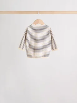 Tops|T-Shirts*Next - Baby T-shirts met lange mouwen 4 stuks (0mnd-2jr) Blauw gestreept