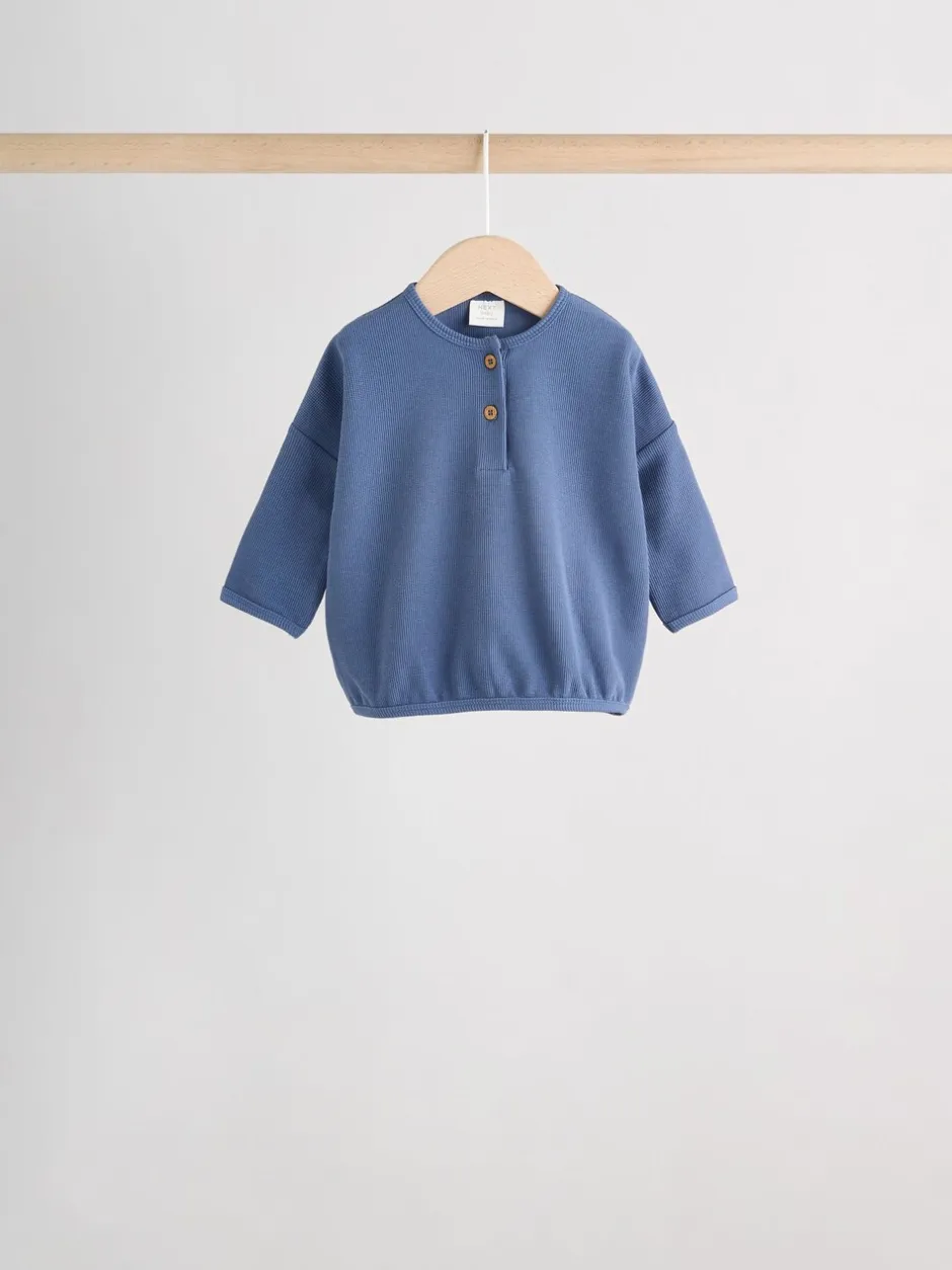 Tops|T-Shirts*Next - Baby T-shirts met lange mouwen 4 stuks (0mnd-2jr) Blauw gestreept