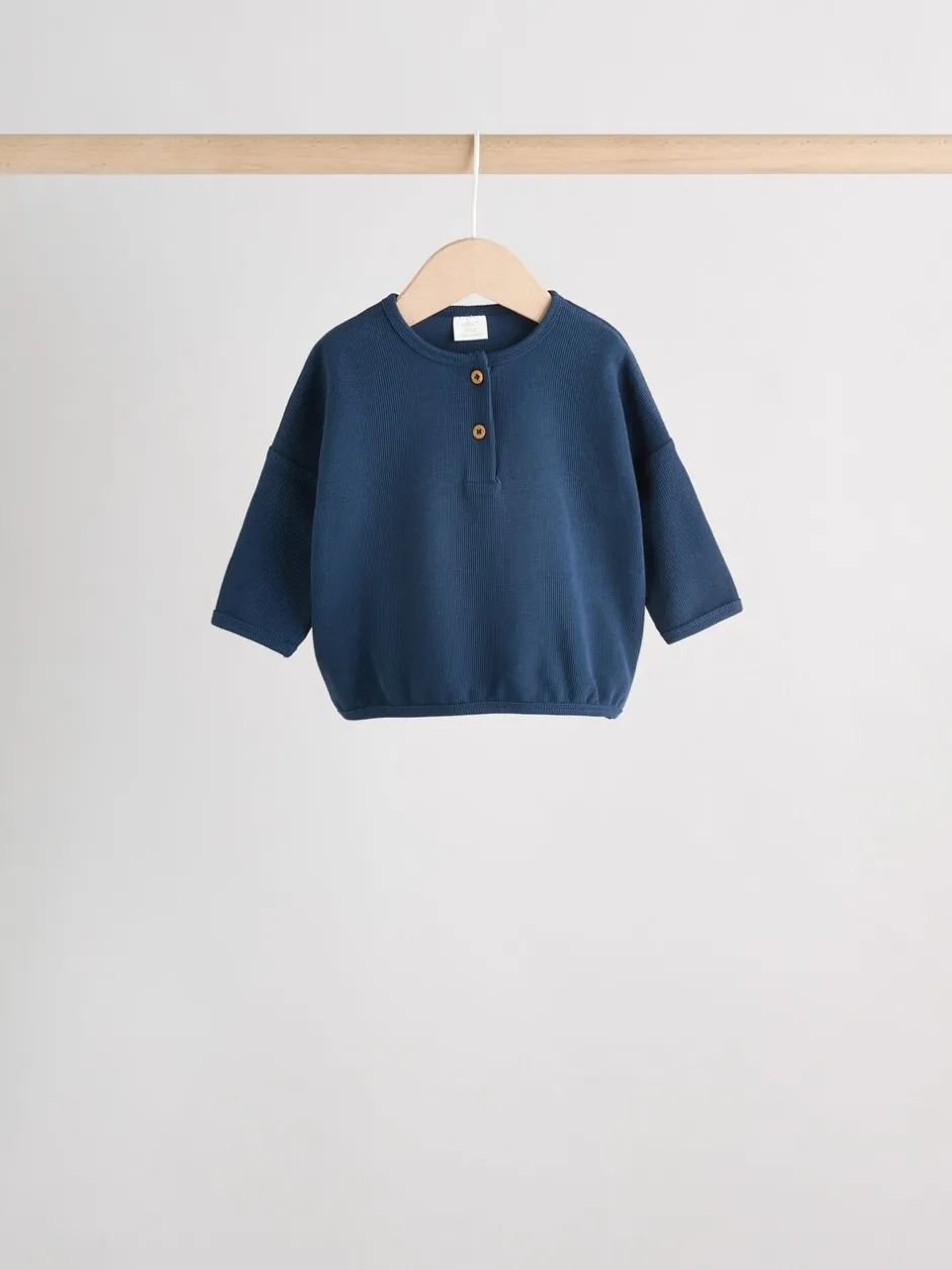 Tops|T-Shirts*Next - Baby T-shirts met lange mouwen 4 stuks (0mnd-2jr) Blauw gestreept
