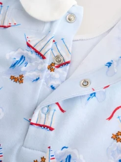 Rompertjes En Tuinbroeken*Next Blauw gestreept - Cath Kidston 100% katoenen Baby bretelbroek
