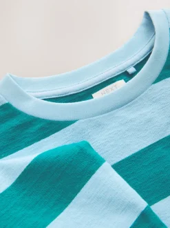 Tops|T-Shirts*Next - Getextureerde top met lange mouwen (3-16jr) Blauw gestreept