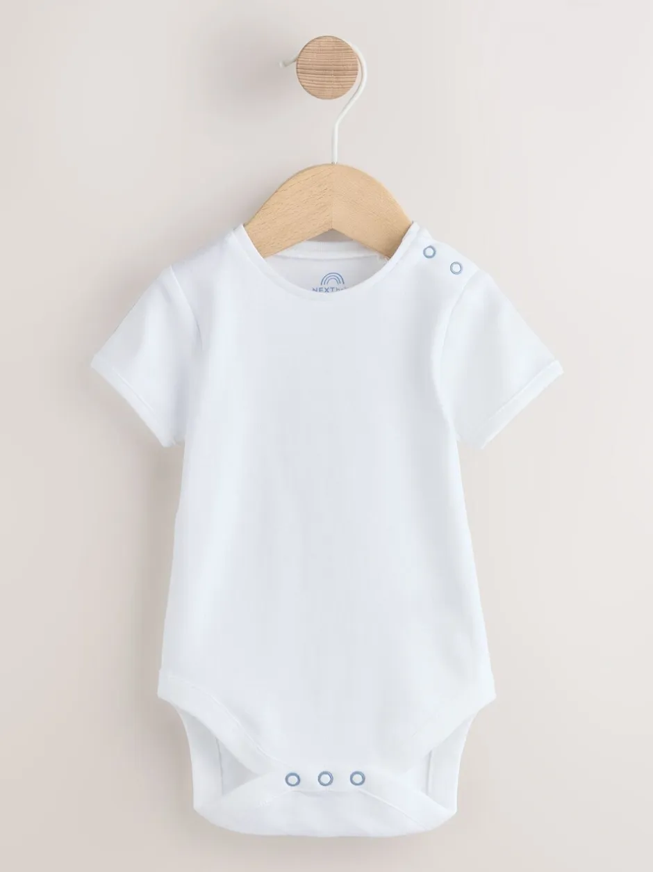 Rompertjes En Tuinbroeken*Next - Geweven bretelbroeken en bodysuit babyset (0mnd -2jr) Blauw gestreept