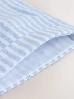 Rompertjes En Tuinbroeken*Next - Geweven bretelbroeken en bodysuit babyset (0mnd -2jr) Blauw gestreept