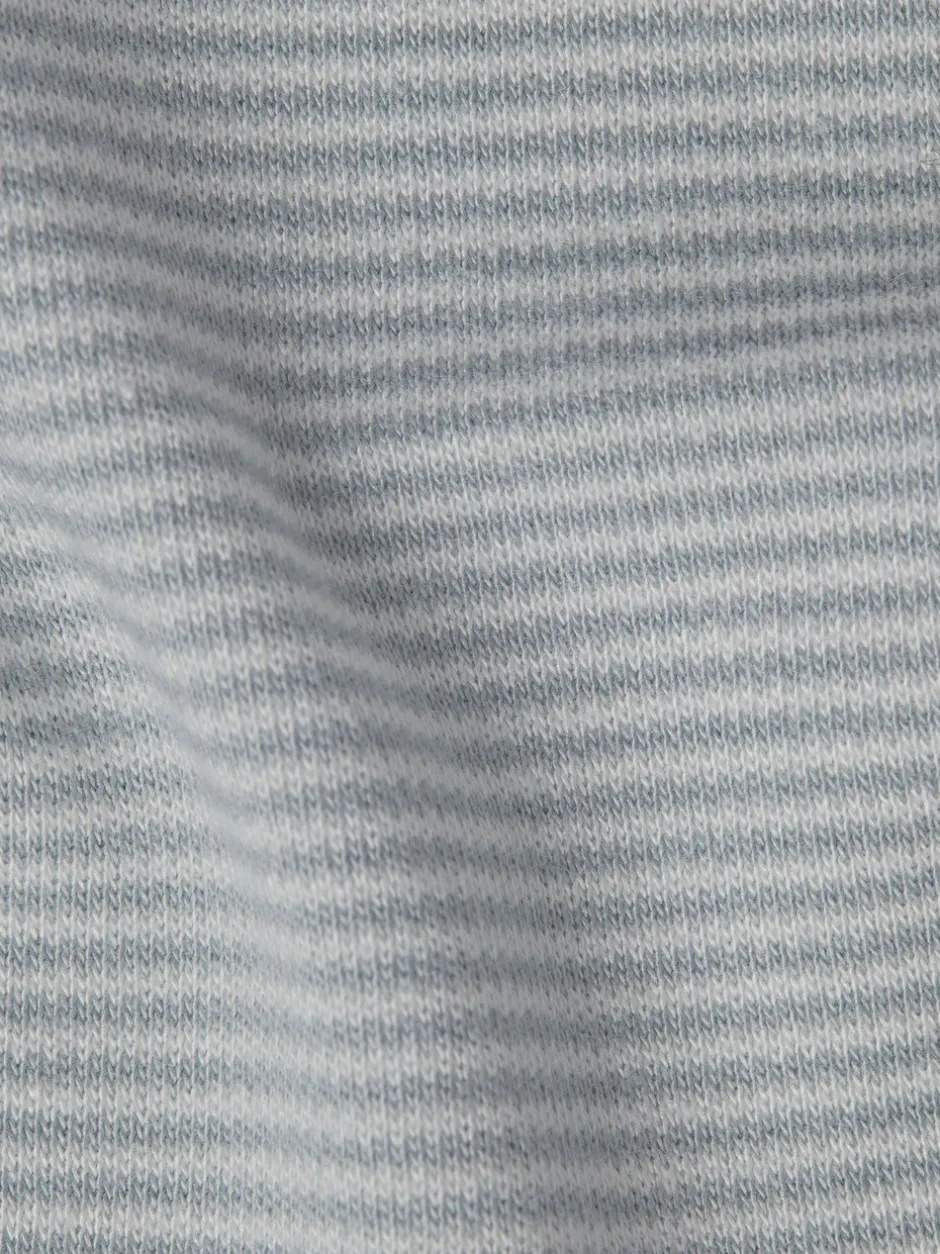 Mutsen, Handschoenen En Sjaals*Mori - Supersoft Babyhoedje Blauw gestreept
