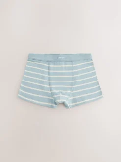 Ondergoed*Next Blauw gestreept - Set van 7 boxershorts met zachte tailleband (2-16 jr)