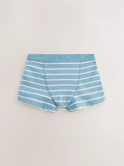 Ondergoed*Next Blauw gestreept - Set van 7 boxershorts met zachte tailleband (2-16 jr)