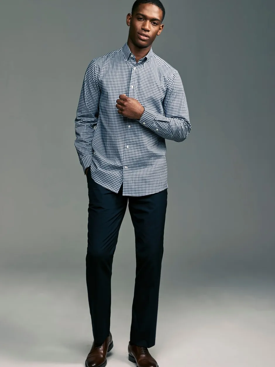 Formele Overhemden|Shirts|Next - Set van 2 stuks strijkvrije Oxford-overhemden Blauw gingham/rood gingham