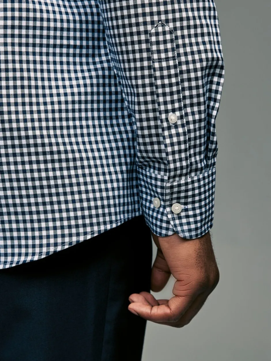 Formele Overhemden|Shirts|Next - Set van 2 stuks strijkvrije Oxford-overhemden Blauw gingham/rood gingham