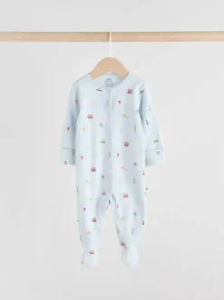 Babypakjes En Babypyjama's|Next - Verpakking van 3 babypyjama's (0-2jr) Blauw London