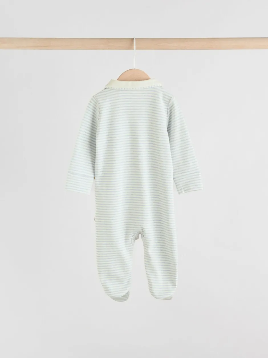 Babypakjes En Babypyjama's|Next - Verpakking van 3 babypyjama's (0-2jr) Blauw London