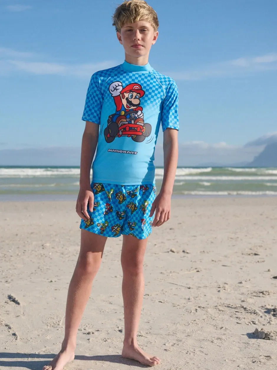 Badkleding|Next Blauw Mario - Surfhemdje (3-16 jr)
