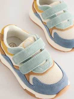 Sneakers|Sneakers|Next - Suède Trainers met Touch Fastening Blauw meerkleurig