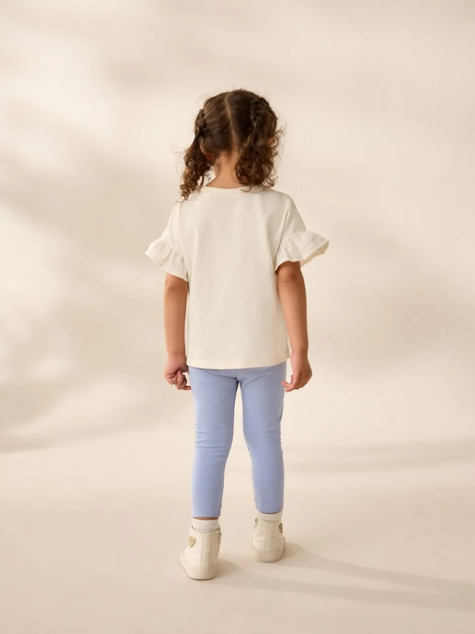 Broeken En Leggings*Next - Versierde leggings (3 mnd-7 jr) Blauw met ballerina