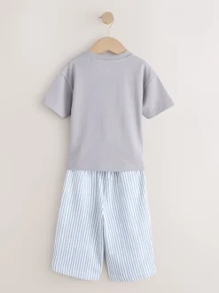 Sets En Outfits|Shorts*Next Blauw met beren - Short Sleeve T-Shirt and Lightweight Joggers 2 Pack Set (3mths-7yrs)