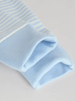 Multipacks|Babypakjes En Babypyjama's*Next - Verpakking van 3 babyslaappakjes met tweewegrits (0 mnd - 3 jr) Blauw met beren