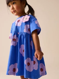 Jurken|Jurken*Next - Jersey Dress (3mths-7yrs) Blauw met bloemen