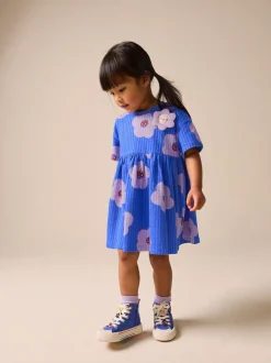Jurken|Jurken*Next - Jersey Dress (3mths-7yrs) Blauw met bloemen