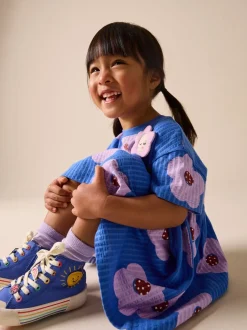 Jurken|Jurken*Next - Jersey Dress (3mths-7yrs) Blauw met bloemen