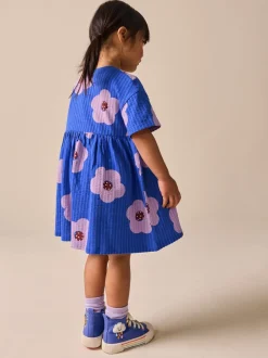 Jurken|Jurken*Next - Jersey Dress (3mths-7yrs) Blauw met bloemen