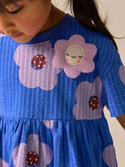 Jurken|Jurken*Next - Jersey Dress (3mths-7yrs) Blauw met bloemen