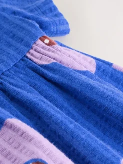 Jurken|Jurken*Next - Jersey Dress (3mths-7yrs) Blauw met bloemen