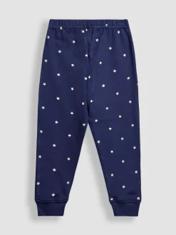 Pyjama's|Jojo Maman Bébé - Mix And Match 2 Pack Pyjamas Blauw met dinosaurus