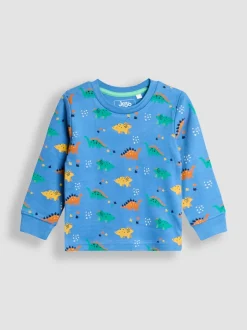 Pyjama's|Jojo Maman Bébé - Mix And Match 2 Pack Pyjamas Blauw met dinosaurus
