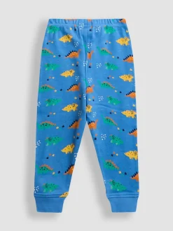 Pyjama's|Jojo Maman Bébé - Mix And Match 2 Pack Pyjamas Blauw met dinosaurus