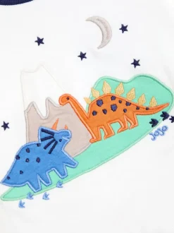 Pyjama's|Jojo Maman Bébé - Mix And Match 2 Pack Pyjamas Blauw met dinosaurus