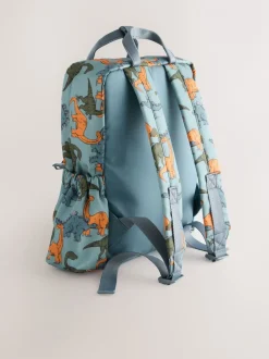 Tassen|Next - Rugzak Blauw met dinosaurus