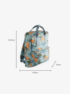 Tassen|Next - Rugzak Blauw met dinosaurus