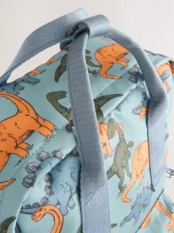 Tassen|Next - Rugzak Blauw met dinosaurus