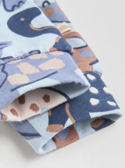 Tops|Sets En Combisets|Next Blauw met dinosaurus - Tops en Leggings 6 -delige babyset (0mnd-3jr)