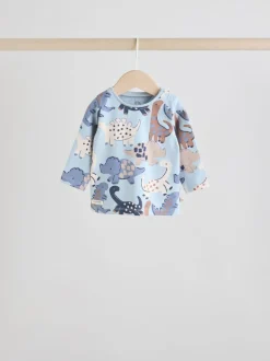 Tops|Sets En Combisets|Next Blauw met dinosaurus - Tops en Leggings 6 -delige babyset (0mnd-3jr)