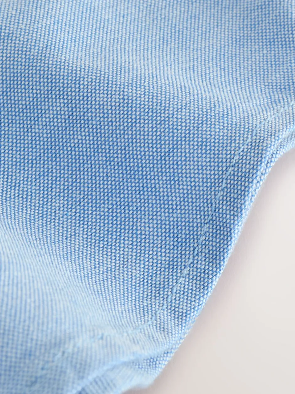 Shirts*Next - Oxford-overhemd met lange mouwen (3 mnd-7 jr) Blauw met figuurtjes