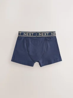 Ondergoed*Next Blauw met goudkleurige tailleband - Verpakking van 7 trunks (2-16jr)