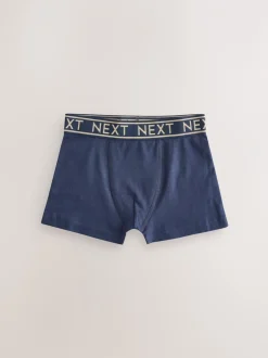 Ondergoed*Next Blauw met goudkleurige tailleband - Verpakking van 7 trunks (2-16jr)