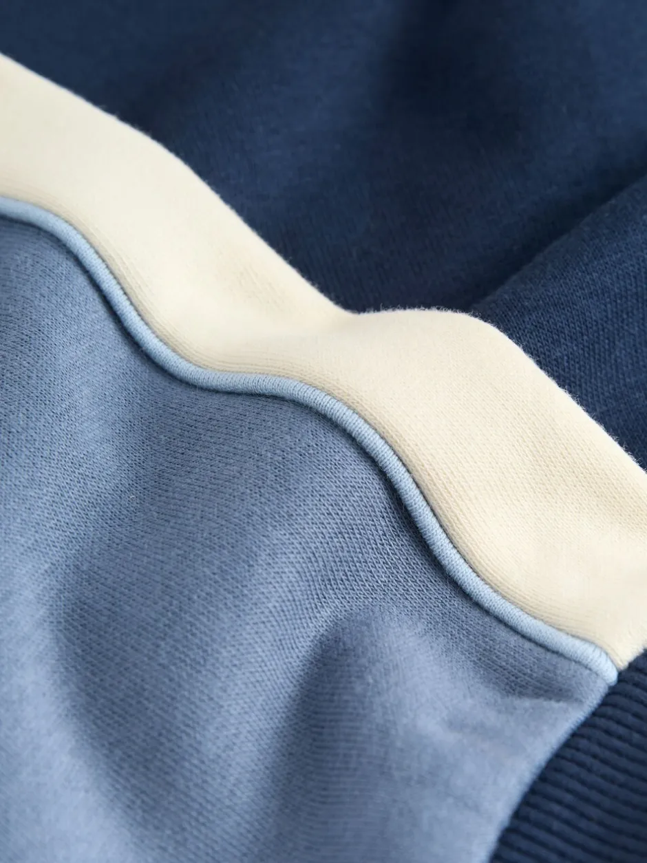 Joggingbroeken|Sweaters En Hoody´S*Next Blauw met kleurvlakken - Set met sweatshirt en joggingbroek (3mnd -7jr)