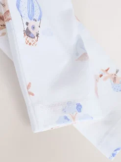 Rompertjes En Tuinbroeken|Next - Baby Velours bretelbroeken en Bodysuit Set (0mths-3yrs) Blauw met olifantenprint
