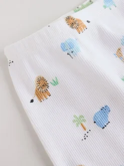 Tops|Sets En Outfits|Next - Baby Top & Leggings 6 Piece Set (0mths-3yrs) Blauw met safariprint