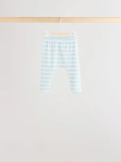 Tops|Sets En Outfits|Next - Baby Top & Leggings 6 Piece Set (0mths-3yrs) Blauw met safariprint
