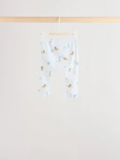 Tops|Sets En Outfits|Next - Baby Top & Leggings 6 Piece Set (0mths-3yrs) Blauw met safariprint