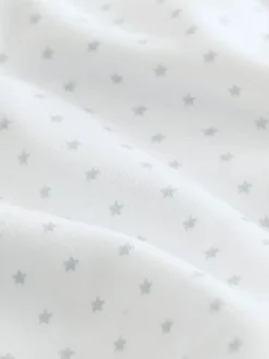 Rompertjes En Hemdjes|Rompertjes En Hemdjes|Next Blauw met sterrenprint - Baby heupdysplasie-rompertjes met korte mouwen 3 stuks
