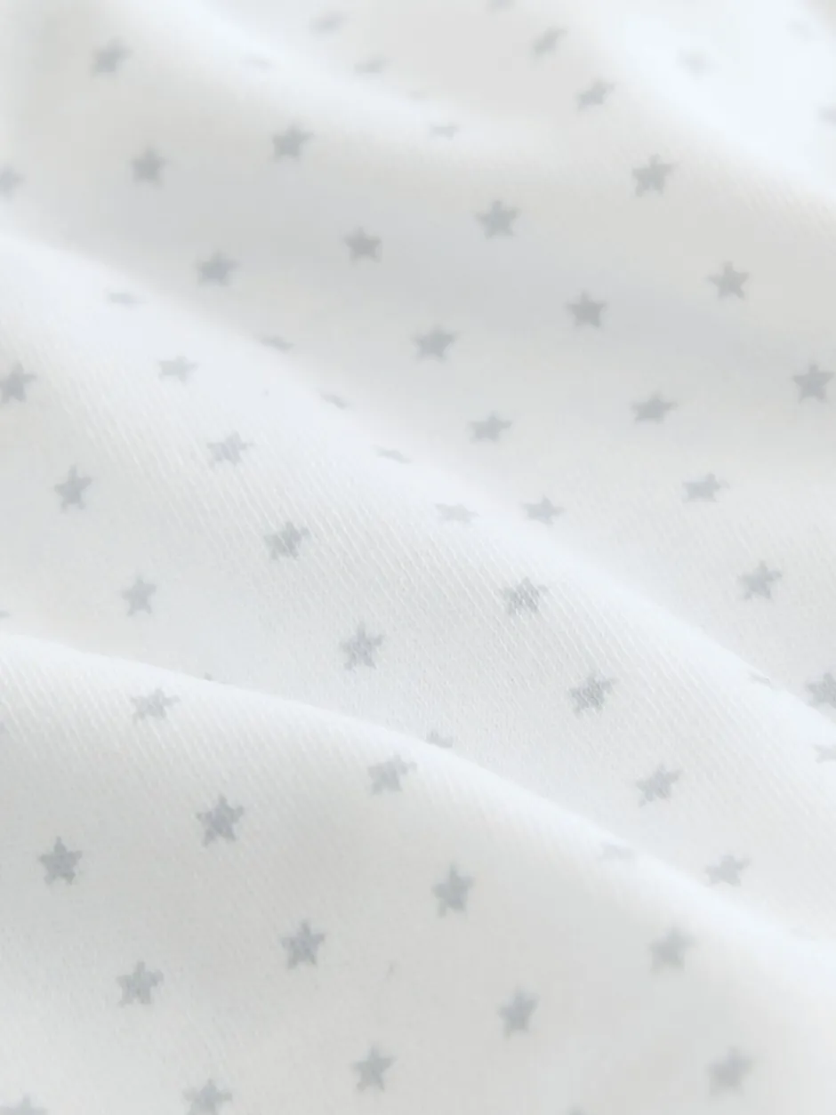 Rompertjes En Hemdjes|Rompertjes En Hemdjes|Next Blauw met sterrenprint - Baby heupdysplasie-rompertjes met korte mouwen 3 stuks