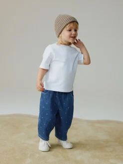 Jeans En Joggingbroeken|Jeans*Next - Pullon Barrel Jeans (3mths-7yrs) Blauw met stippen